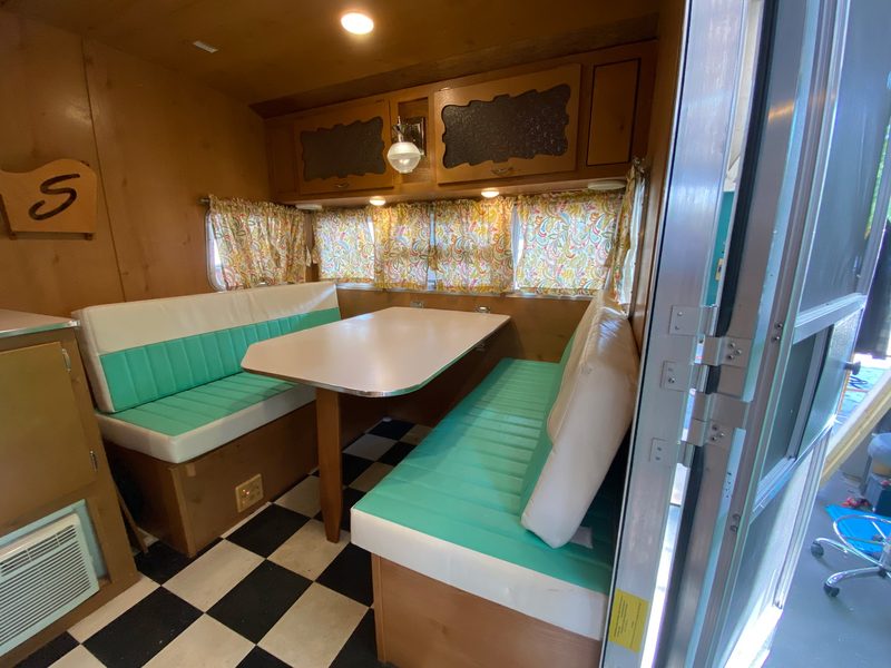 Vintage camper interior restoration by Lindsey RV Repair TN
